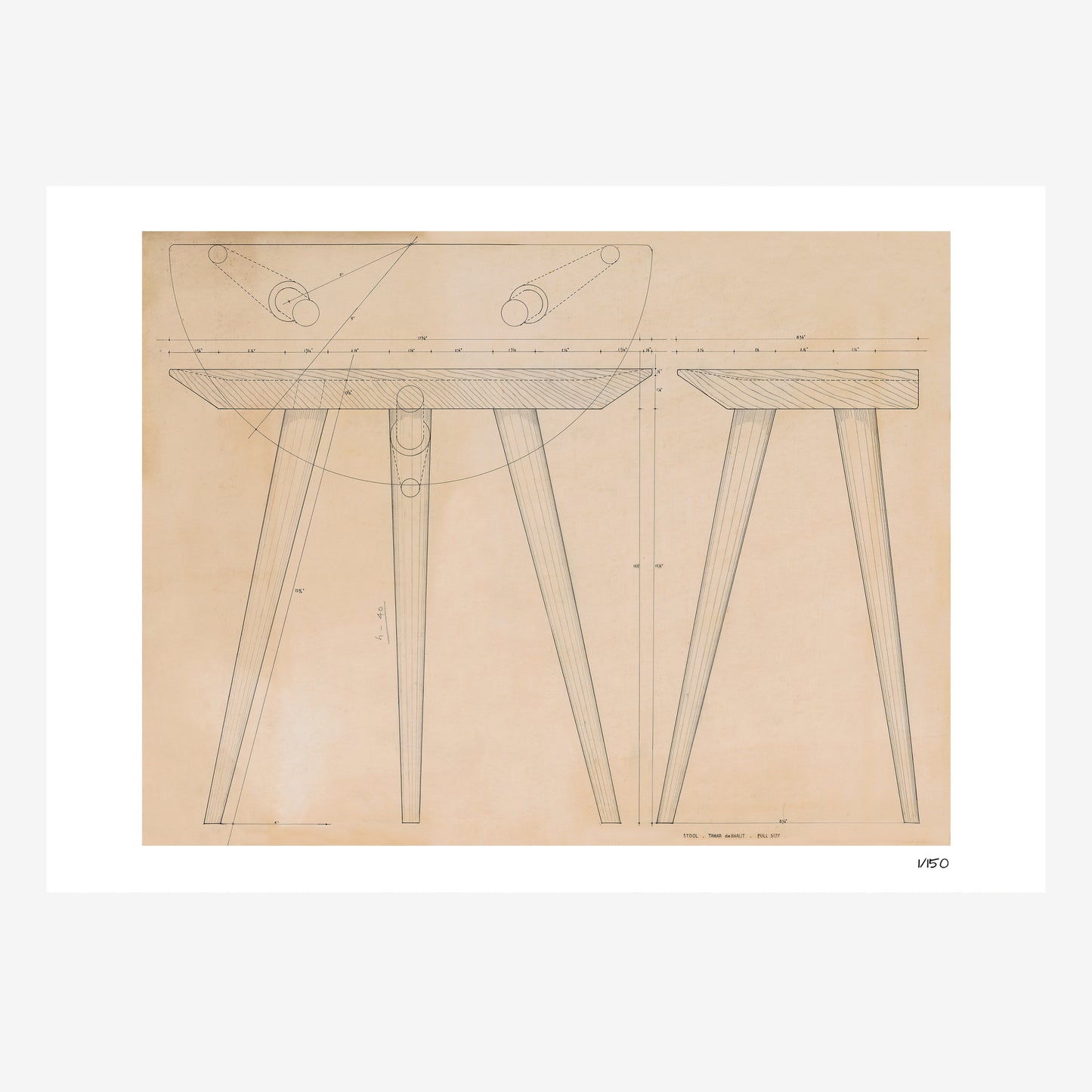 Central Stool - Limited Edition Print